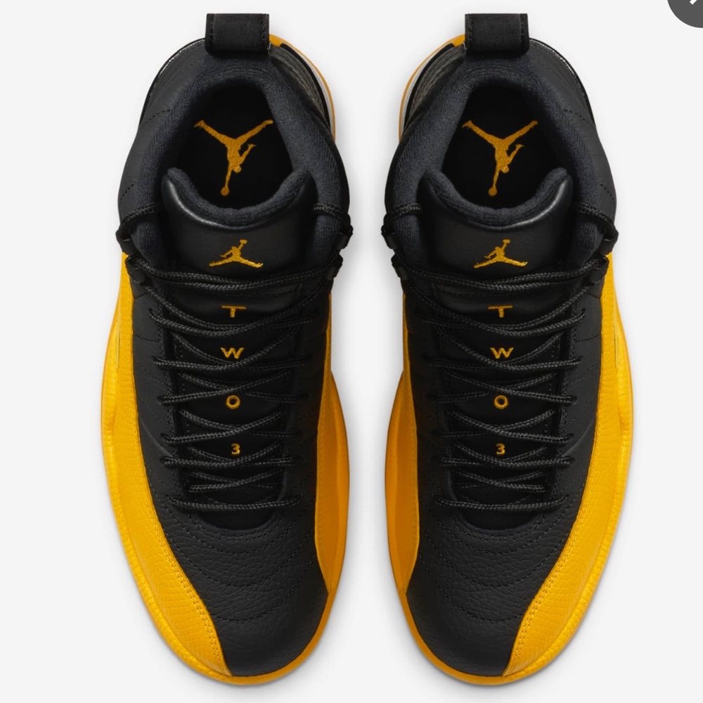 Nike Air Jordan 12 Retro Black University Gold - Picture 9 of 11